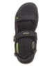 CMP Leder-Trekkingsandalen in Schwarz
