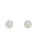 DIAMOND & CO Witgouden oorstekers "Round stud" met diamanten