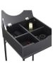 Rétro Chic Beistelltisch "Abbott" in Schwarz - (B)45 x (H)77 x (T)45 cm