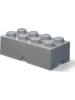 LEGO Pojemnik "Brick 8" w kolorze szarym - 50 x 18 x 25 cm