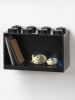 LEGO Regał ścienny "8 Knobs" w kolorze czarnym - 31,8 x 21,3 x 16 cm