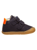 BO-BELL Leder-Sneakers in Dunkelblau/ Orange