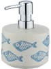 Wenko Zeepdispenser "Aquamarin" crème/lichtblauw - 475 ml