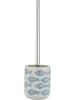 Wenko Toiletborstelgarnituur "Aquamarine" crème/lichtlbauw - (H)40 cm