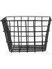 Wenko Aufbewahrungskorb "Viana" in Schwarz - (B)18 x (H)25 x (T)12 cm