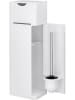 Wenko Toiletborstelgarnituur "Imon" wit - (B)20 x (H)58,5 x (D)15 cm