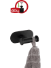 Wenko Roestvrijstalen wandhaak "Orea" zwart - (B)10 x (H)4,5 x (D)6,5 cm