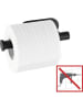 Wenko Edelstahl-Toilettenpapierhalter "Orea" in Schwarz - (B)16 x (H)4,5 x (T)7 cm