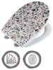Wenko Easyclose-toiletbril "Terrazzo" lichtbruin/grijs