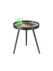 Tomasucci Beistelltisch in Schwarz/ Braun - (H)53,5 x Ø46 cm
