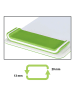 Leitz Podkładka "WOW" w kolorze biało-zielonym na nadgarstek - 26 x 20 cm