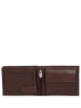 Wojas Leder-Geldbörse in Braun - (B)12 x (H)9,5 x (T)2,5 cm