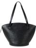 Louis Vuitton 2nd Hand Leder-Schultertasche "St-Jacques" in Schwarz - (B)26 x (H)30 x (T)17 cm