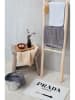 Really Nice Things Badmat "Prada" zwart/wit - (L)60 x (B)40 cm