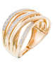 DIAMANTA Gouden ring "Méli-mélo scintillant" met diamanten