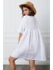 Joséfine Leinen-Kleid "Etsy" in Weiß