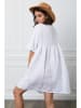 La Compagnie Du Lin Leinen-Kleid "Etsy" in Weiß