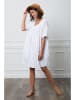 Joséfine Leinen-Kleid "Etsy" in Weiß