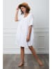 La Compagnie Du Lin Lniana sukienka "Etsy" w kolorze białym