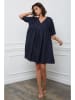 Joséfine Leinen-Kleid "Etsy" in Dunkelblau