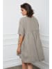 Joséfine Leinen-Kleid "Etsy" in Taupe