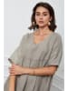 Joséfine Leinen-Kleid "Etsy" in Taupe