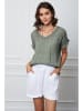 Joséfine Leinen-Shirt "Fabius" in Khaki