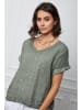 Fleur de Lin Leinen-Shirt "Fabius" in Khaki