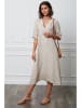 Joséfine Leinen-Kleid "Granel" in Beige