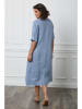 Joséfine Leinen-Kleid "Granel" in Hellblau