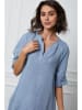 Joséfine Leinen-Kleid "Granel" in Hellblau