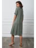 Joséfine Leinen-Kleid "Granel" in Khaki