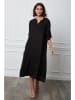 Joséfine Leinen-Kleid "Granel" in Schwarz