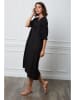 Joséfine Leinen-Kleid "Granel" in Schwarz