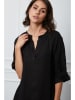 Joséfine Leinen-Kleid "Granel" in Schwarz