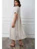 Joséfine Leinen-Kleid "Gustavo" in Beige