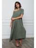 Joséfine Leinen-Kleid "Gustavo" in Khaki