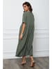 Joséfine Leinen-Kleid "Gustavo" in Khaki