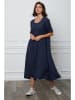 Joséfine Leinen-Kleid "Gustavo" in Dunkelblau