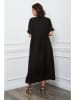 Joséfine Leinen-Kleid "Gustavo" in Schwarz