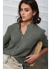 Joséfine Leinen-Bluse "Helly" in Khaki