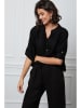 Joséfine Leinen-Bluse "Helly" in Schwarz
