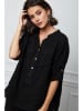 Joséfine Leinen-Bluse "Helly" in Schwarz