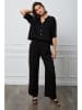 Joséfine Leinen-Bluse "Helly" in Schwarz