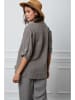 Joséfine Linnen blouse "Helly" taupe
