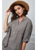Fleur de Lin Leinen-Bluse "Helly" in Taupe