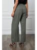 Joséfine Leinen-Hose "Honas" in Khaki