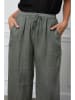 Joséfine Leinen-Hose "Honas" in Khaki