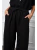 Joséfine Leinen-Hose "Honas" in Schwarz