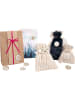folia PAPER Adventskalender-buttons wit/goudkleurig - 24 stuks